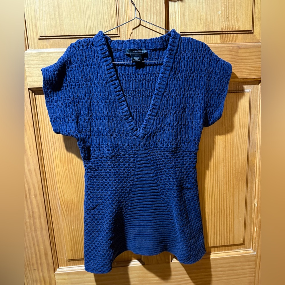 Calvin Klein Jeans Dark Blue Knit Sweater